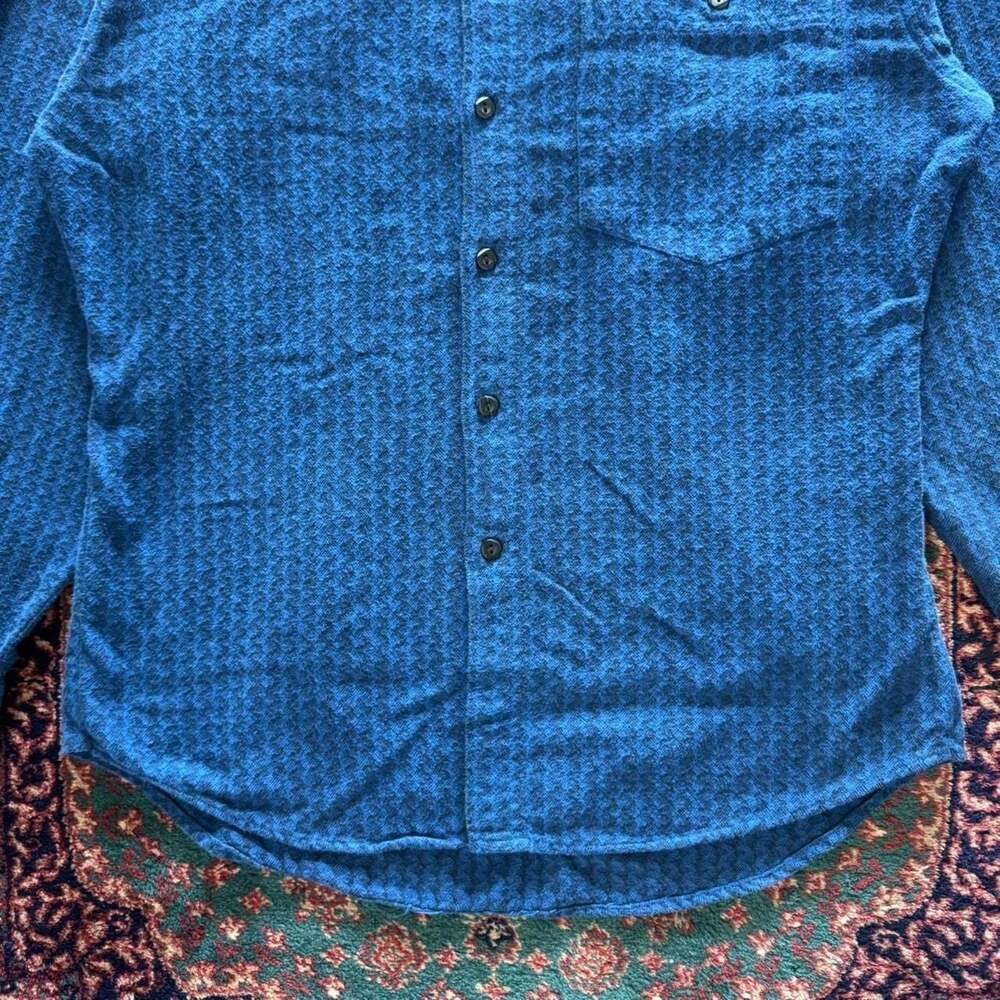 Levi's Sutter Creek Blue Patterned Button Down Shirt Size M - Picture 8 of 8